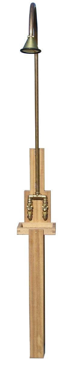 MALS Gartendusche Messing Kalt und Warm